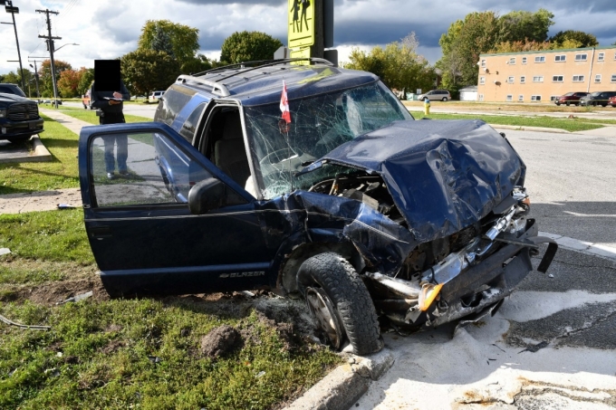 Figure 1 - Le Chevrolet endommagé conduit par le plaignant no 2.