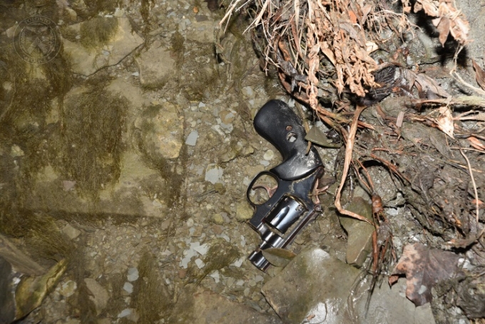 A firearm (believed to be that of the Complainant’s) was recovered by the TPS in this area.