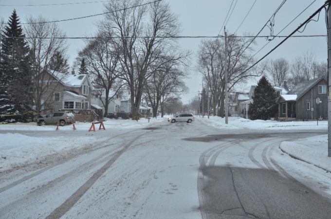 The Jeep Compass is seen to the left of the photo, in contact with the tree.