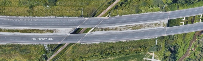Figure 1. Photographie aérienne montrant les lieux de la collision.
