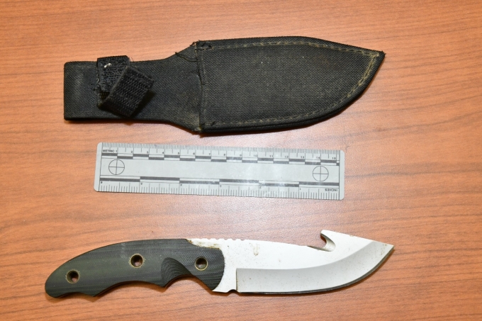 Figure 1 - The knife that allegedly belonged to the Complainant.