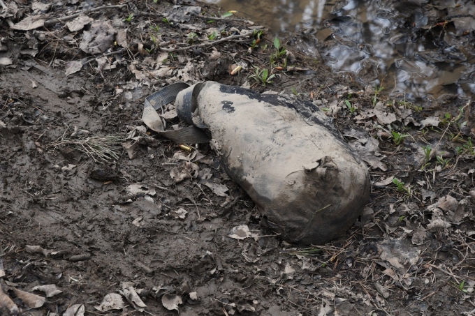 Figure 3 - The small black duffel bag found with multiple cartridges.