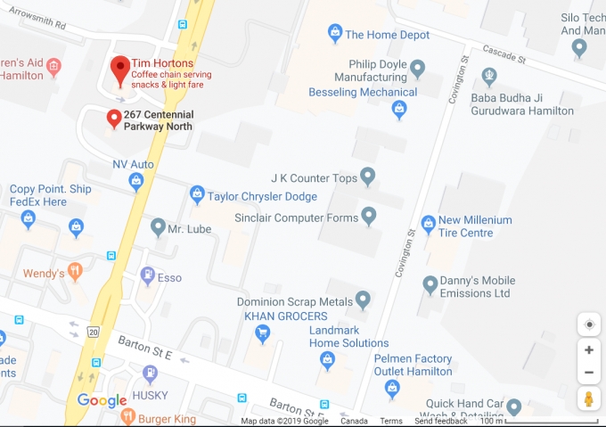 Figure 1 – Google Maps view of the area where the Complainant was arrested.