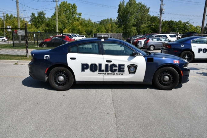 Figure 5 - This photograph was taken by SIU FI and faces north in the rear parking lot of Sarnia Police Service, 555 Christina Street North in Sarnia. There was no evidence of fresh damage to the exterior of this vehicle.