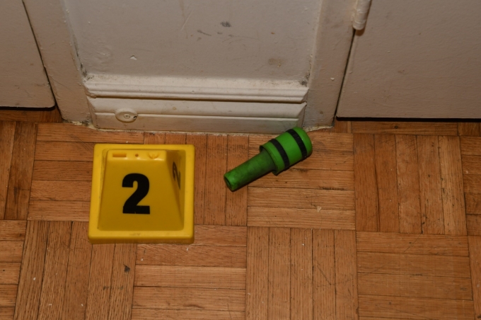 Figure 4 - One of the five ARWEN projectiles located in the living room.