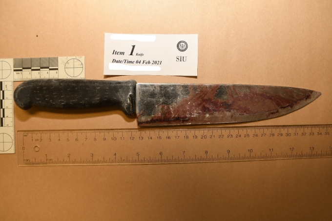 Figure 2 – Le couteau de la plaignante