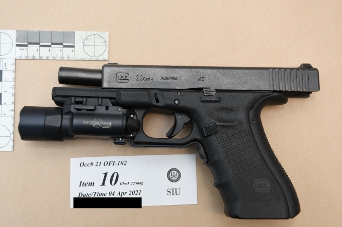 Figure 3 - The SO's Glock 22 pistol.