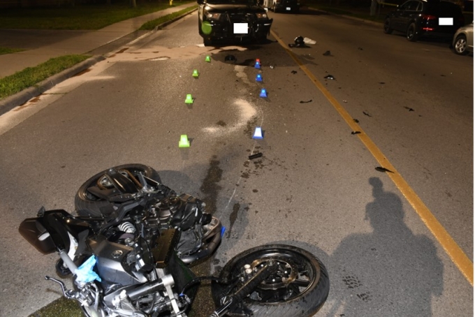 Figure 1 &ndash; Image des dommages caus&eacute;s par la collision 