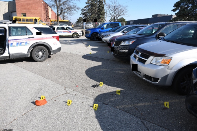 Figure 1 - Parking lot where the shooting occurred