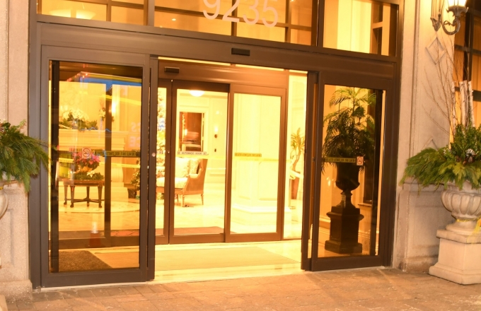 Figure 1 - Front entrance to the condominium building