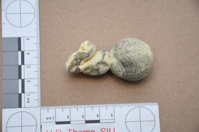 Figure 1 - Projectile qui ressemble à une chaussette