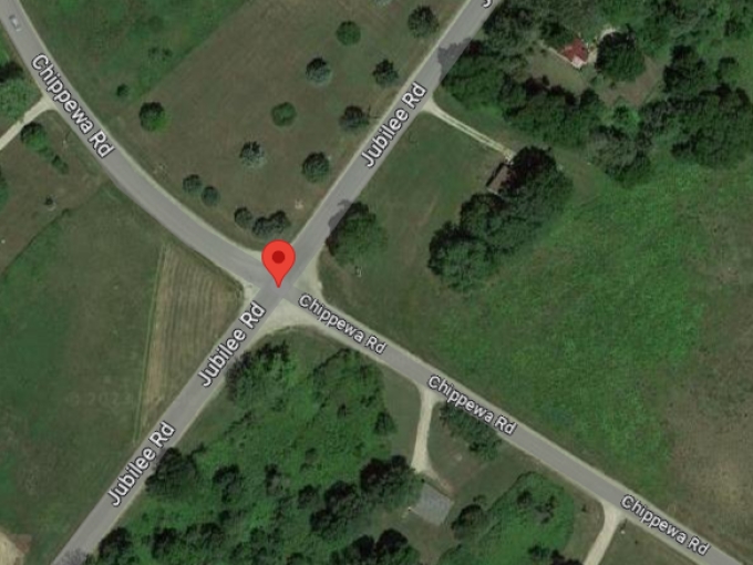 Figure 1 – Google Maps aerial view of the intersection of Chippewa Road and Jubilee Road