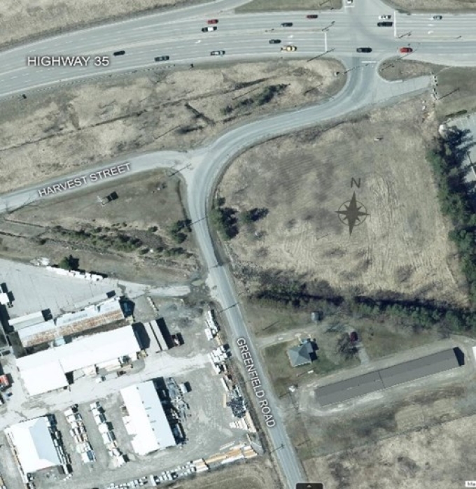 Figure 4 – Aerial photograph of the area of the collision