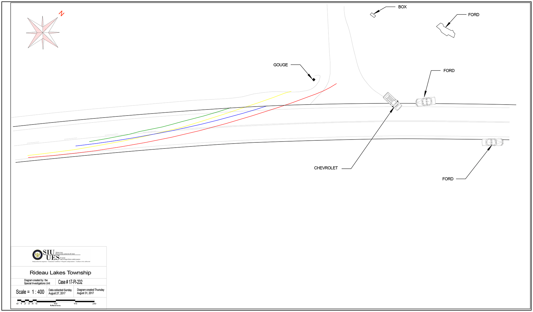 Terminating Collision Scene on Highway 15