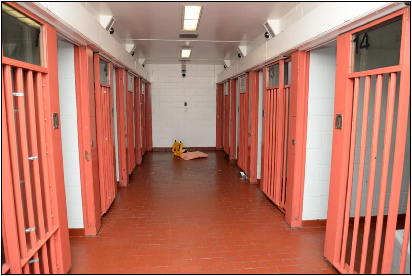 Photos of Cell 12 and Hallway