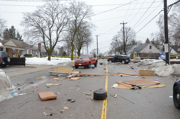 Photo of the damage caused