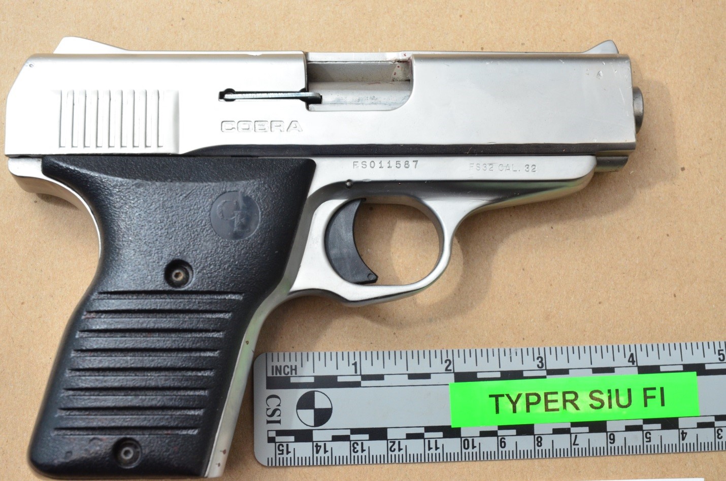 Photo of firearm evidence
