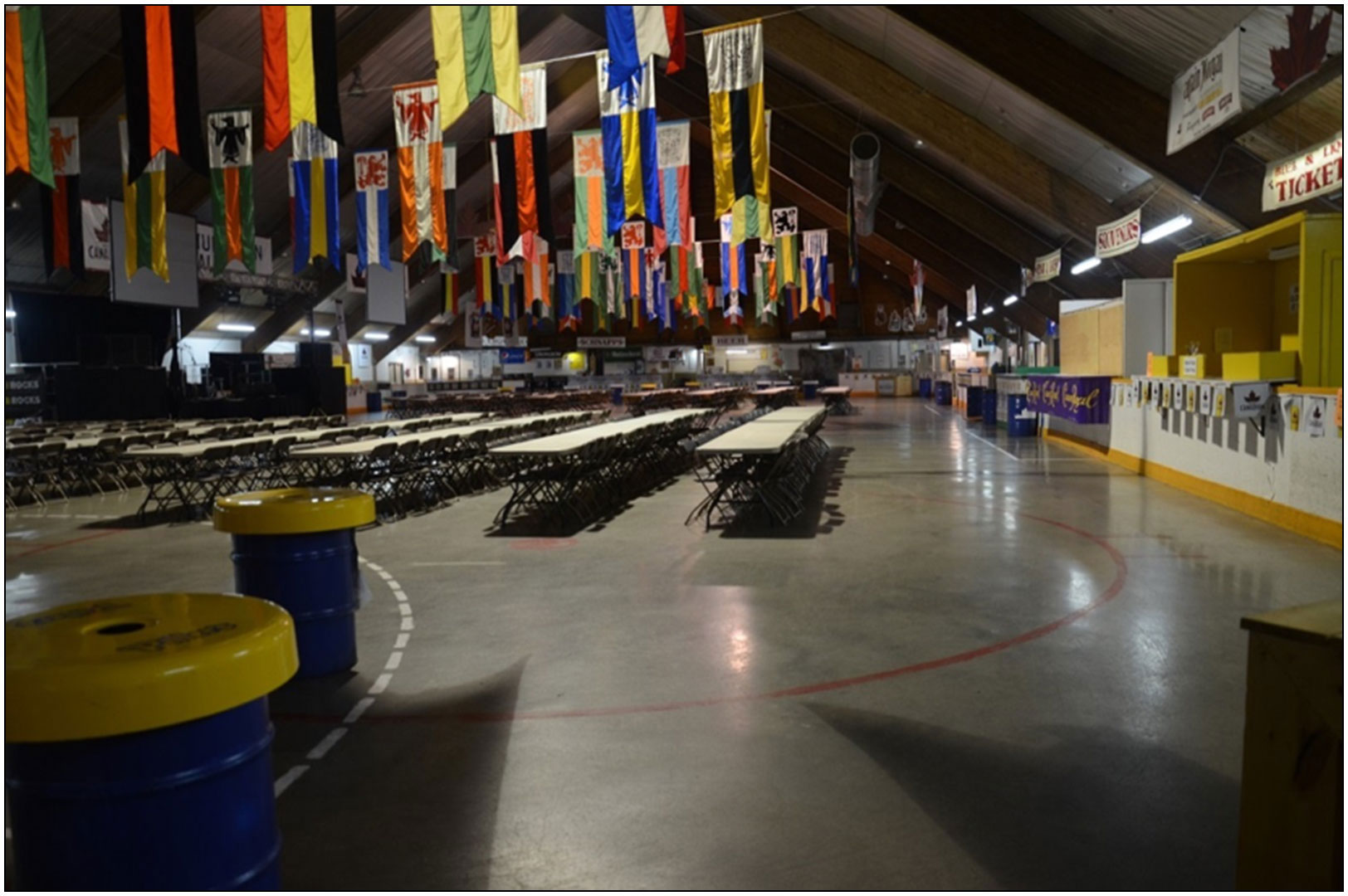 L’incident s’est produit dans un aréna de hockey intérieur