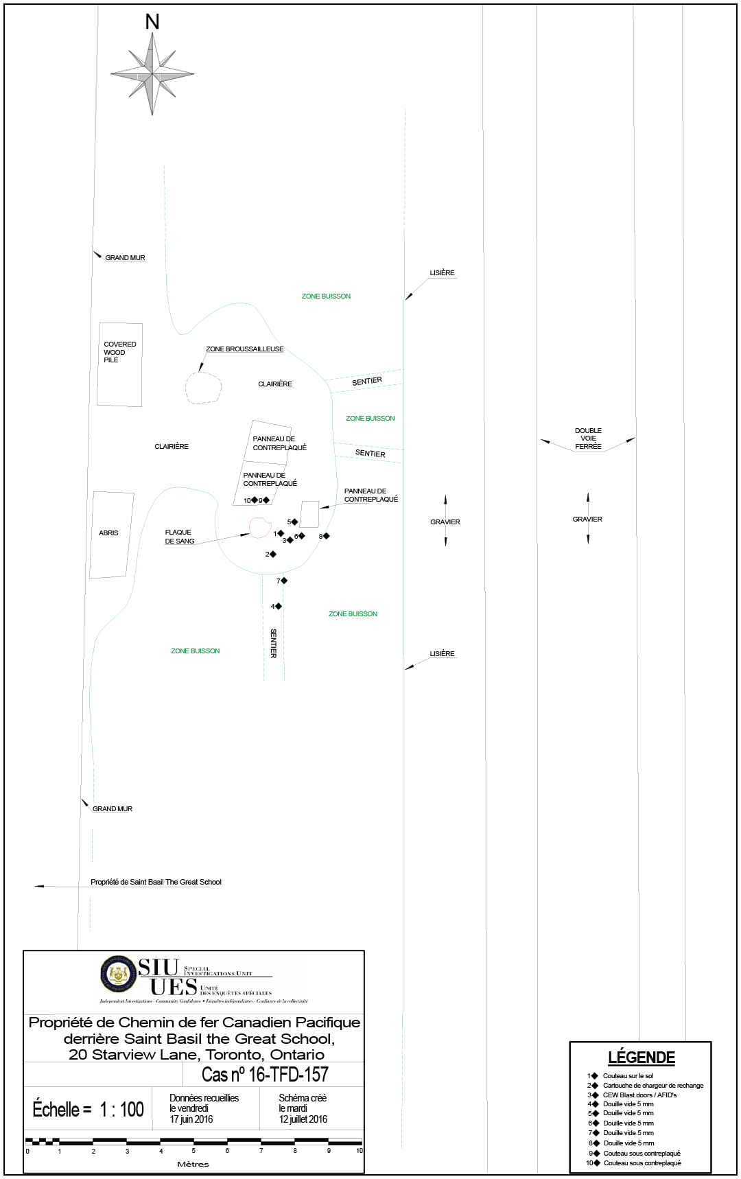 Propriété de Chemin de fer Canadien Pacifique derrière Saint Basil the Great School