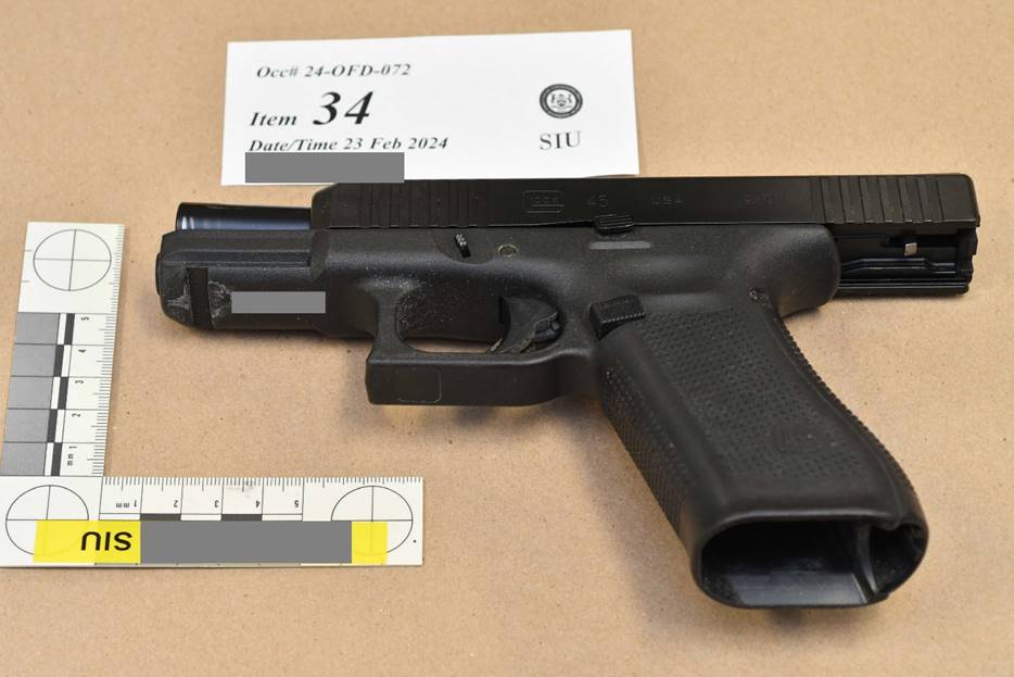 Figure 3 – The SO’s Glock Model 45 pistol