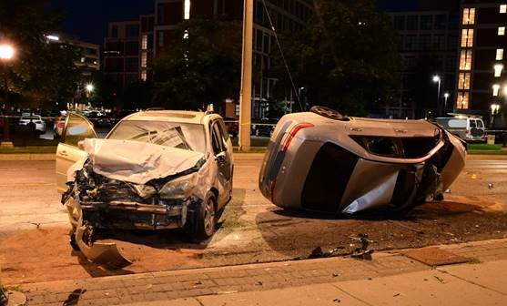 Figure 2 – The Complainant and CW #1’s vehicles