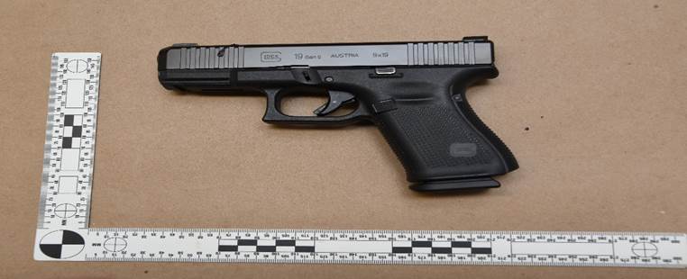 Figure 1: Firearm located in Infiniti