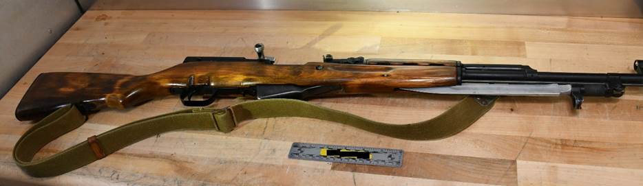 les armes à feu récupérées