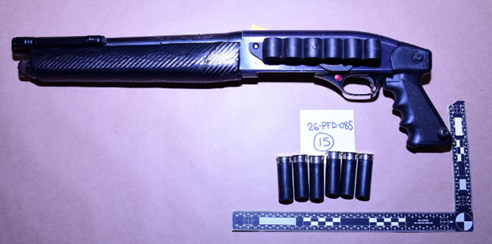 Image 1 &ndash; the Winchester shotgun.
